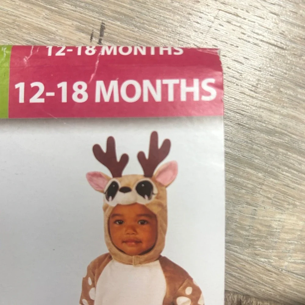 Deer Costume Infant 12-18 Months Jumpsuit Halloween dress‎ up